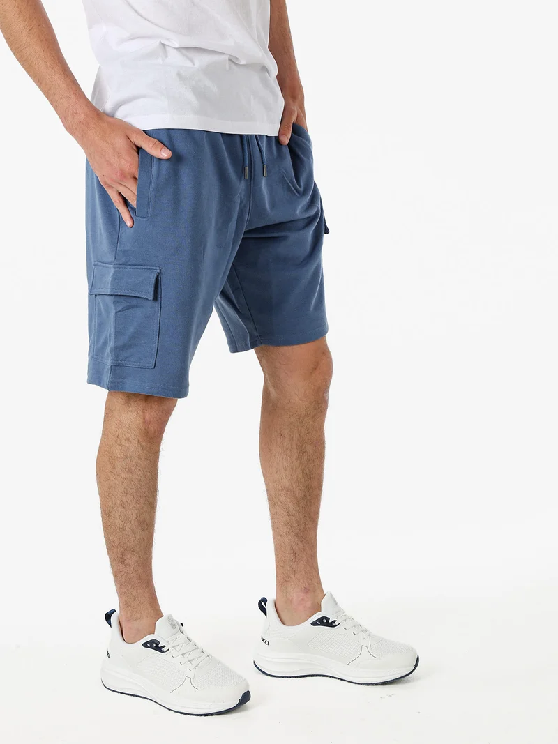 Bermuda cargo da uomo con coulisse - blu