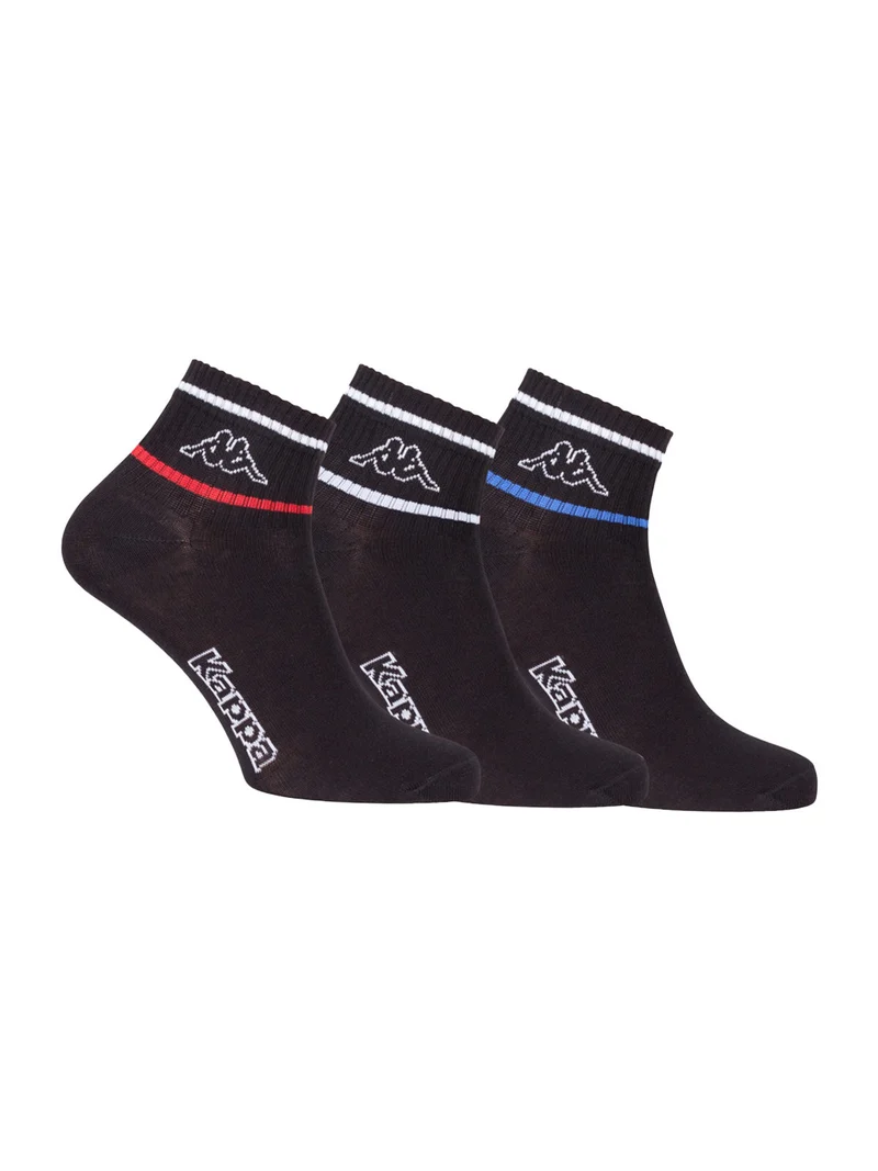 Confezione da 3 paia di calze sportive da uomo in cotone - nero