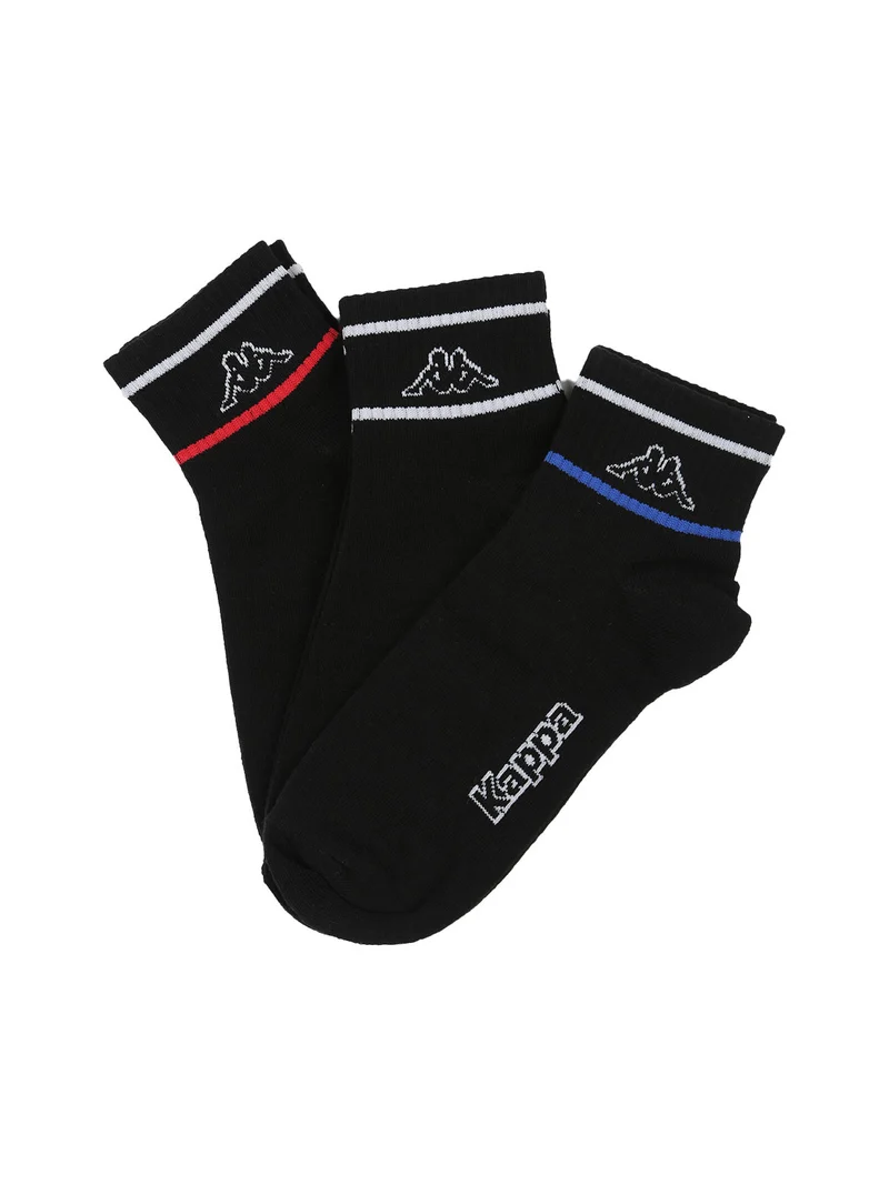 Confezione da 3 paia di calze sportive da uomo in cotone - nero