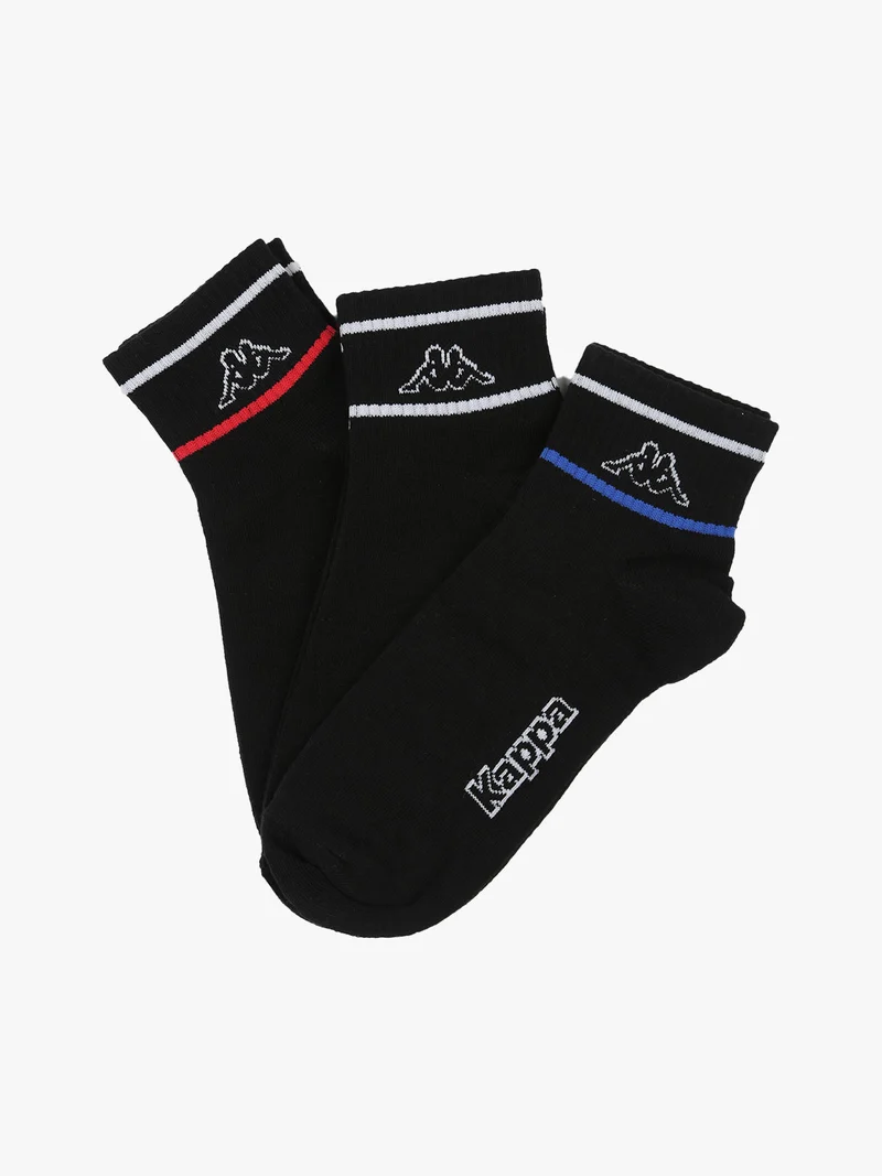 Confezione da 3 paia di calze sportive da uomo in cotone - nero