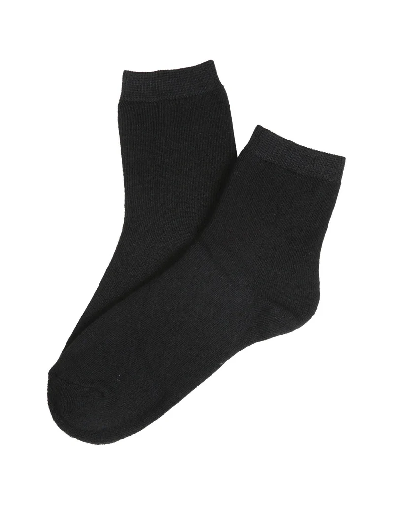 Calze corte donna in pile - nero