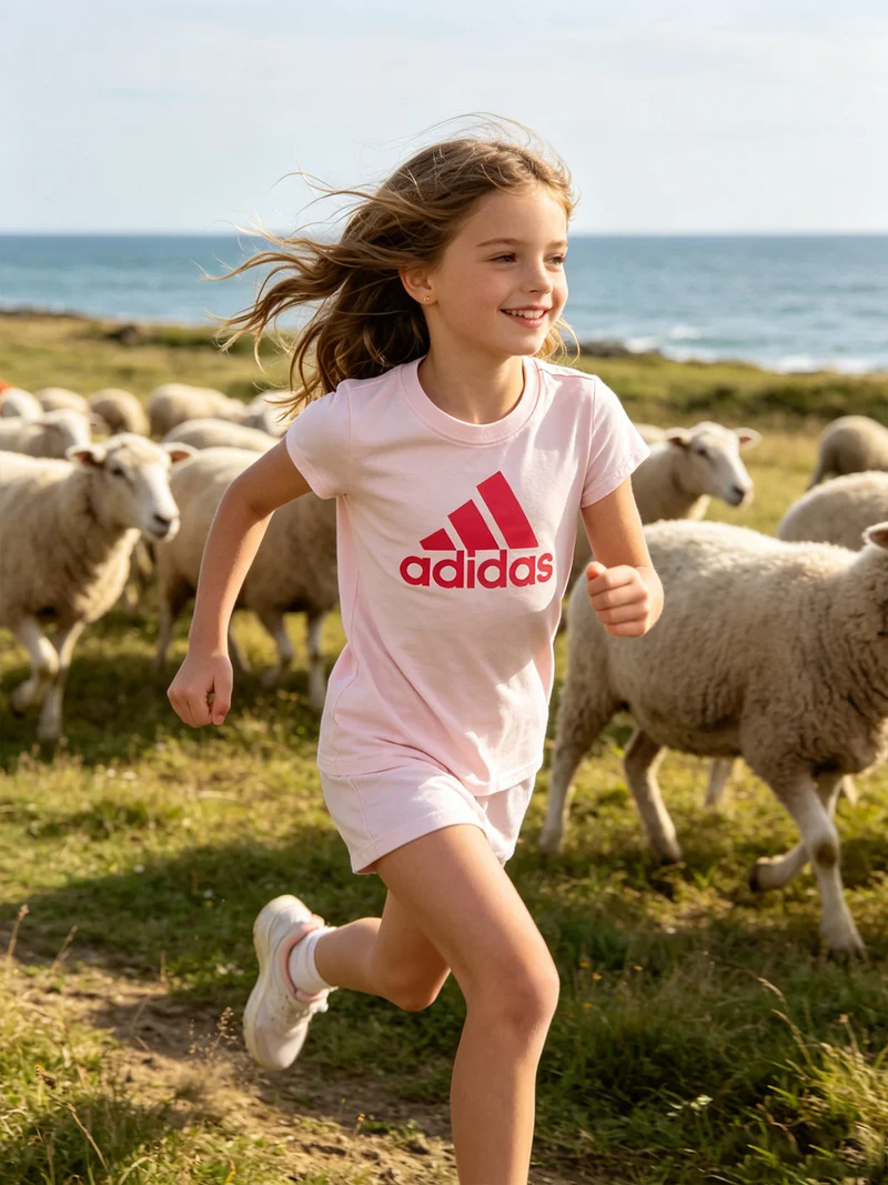 HM8732 Essential T-shirt ragazza - rosa