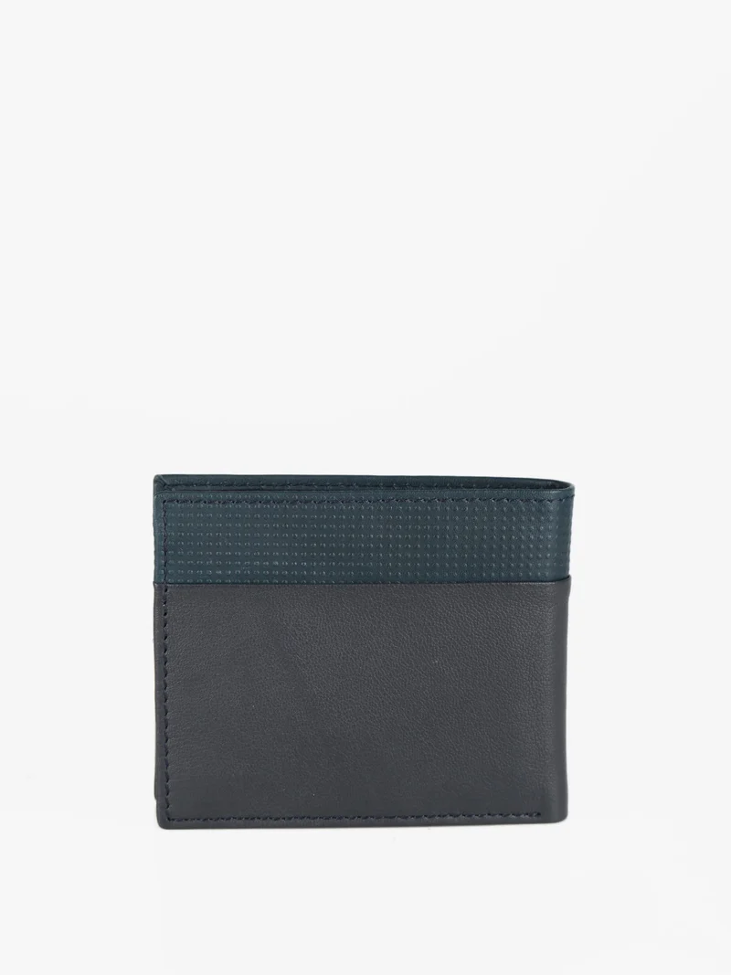 Portafoglio in vera pelle da uomo - blu