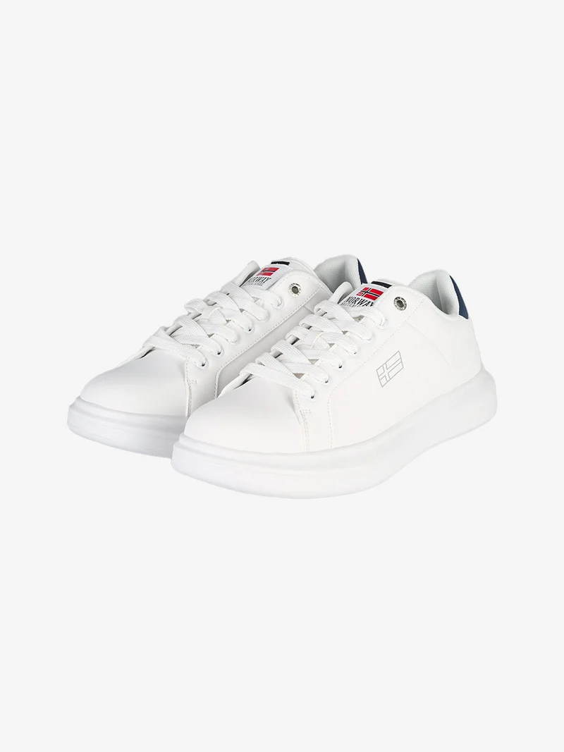 Sneakers stringate da uomo - bianco