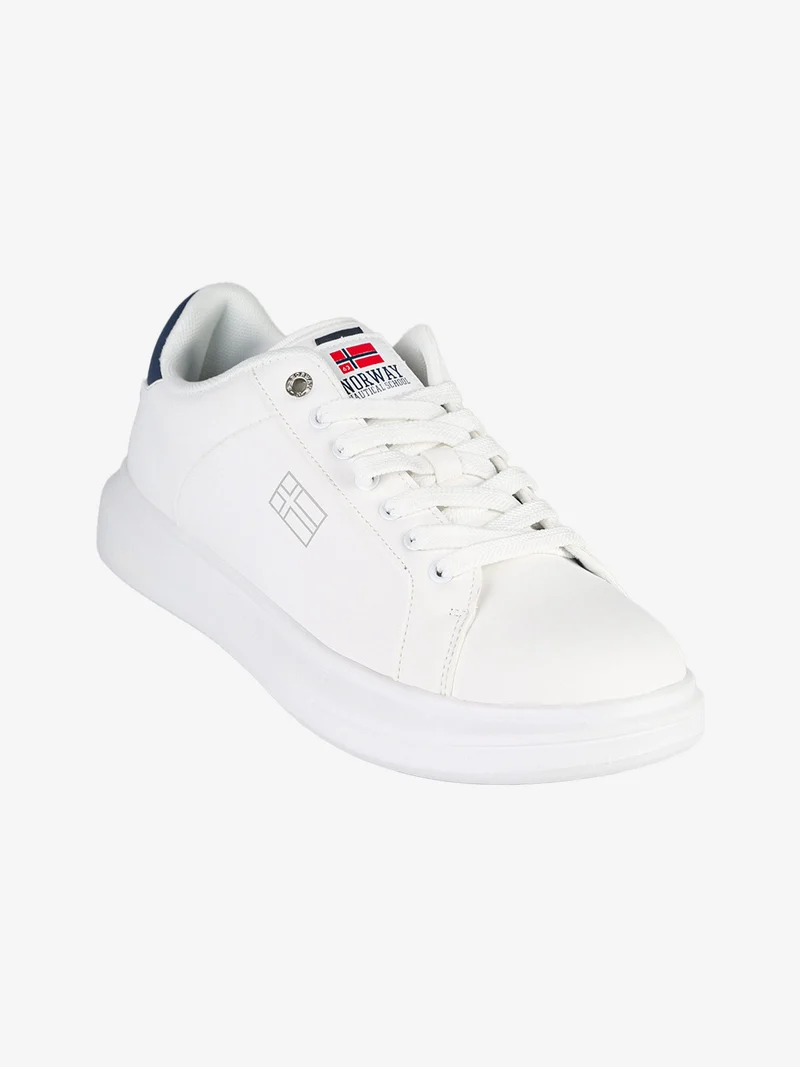 Sneakers stringate da uomo - bianco