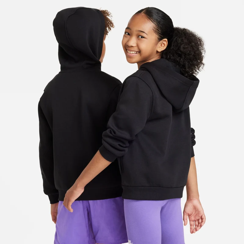 NIKE K NSW CLUB FLC HD FZ LS LBR Kapuzenjacke Kinder