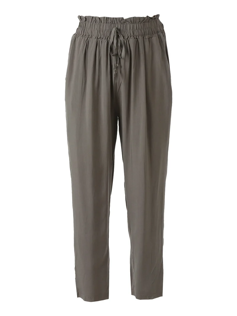 Pantaloni da donna estivi in cotone - militare