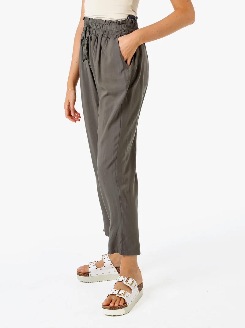 Pantaloni da donna estivi in cotone - militare