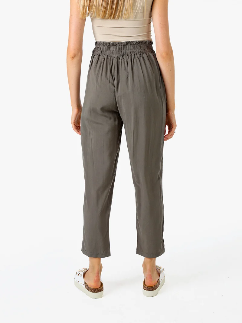 Pantaloni da donna estivi in cotone - militare