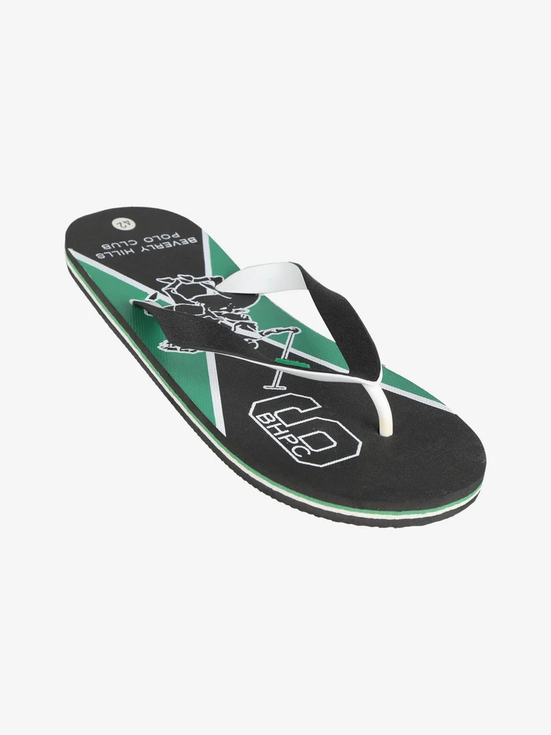 Infradito uomo in gomma con stampe - nero