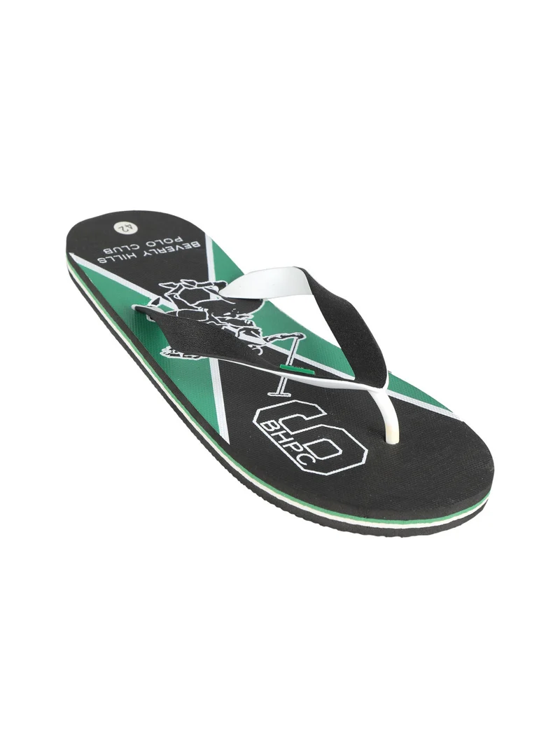 Infradito uomo in gomma con stampe - nero