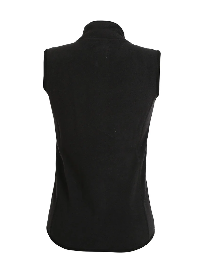 Gilet sportivo donna in pile - nero