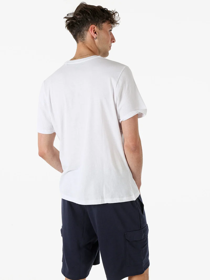 T-shirt da uomo in cotone con stampa divertente - bianco