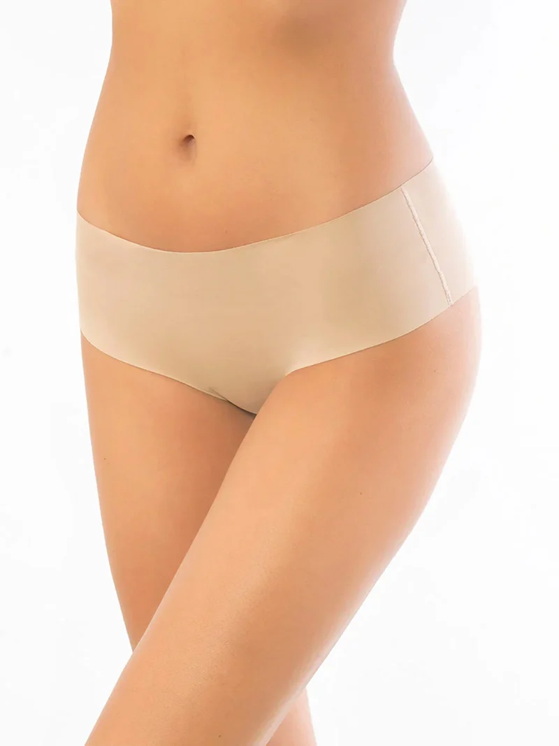 Panty donna in cotone taglio laser - nudo