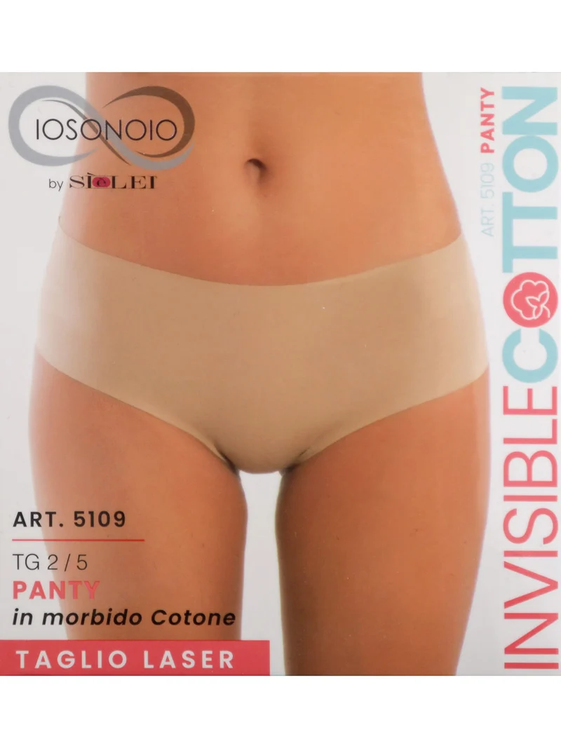 Panty donna in cotone taglio laser - nudo