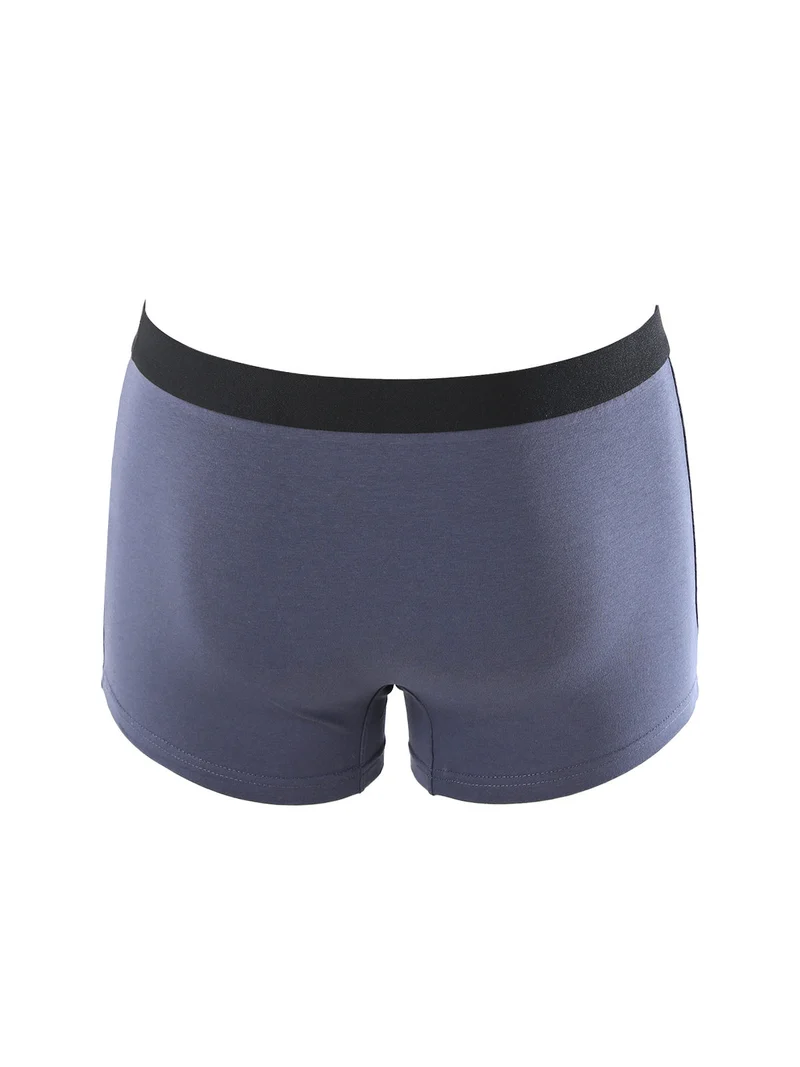 Boxer da uomo in cotone elasticizzato - antracite