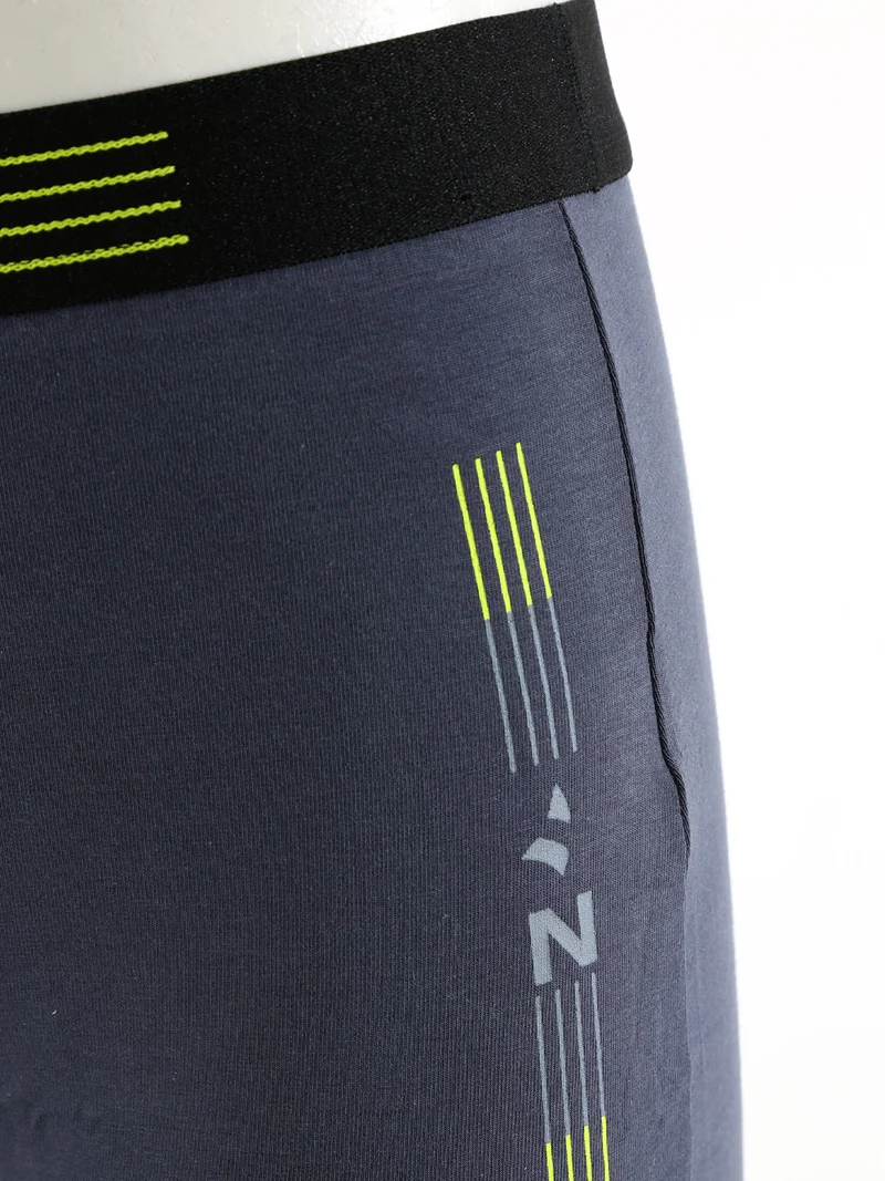 Boxer da uomo in cotone elasticizzato - antracite