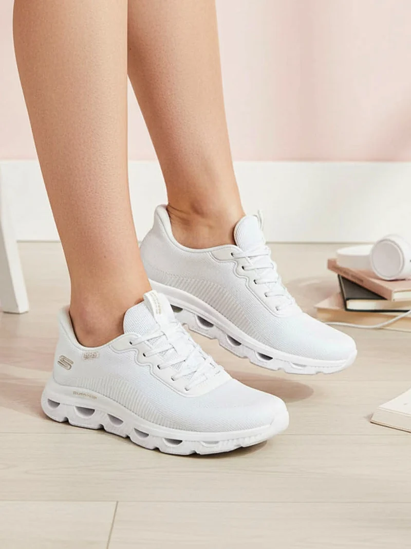 BOBS ARC WAVES Sneakers donna glide-step - bianco