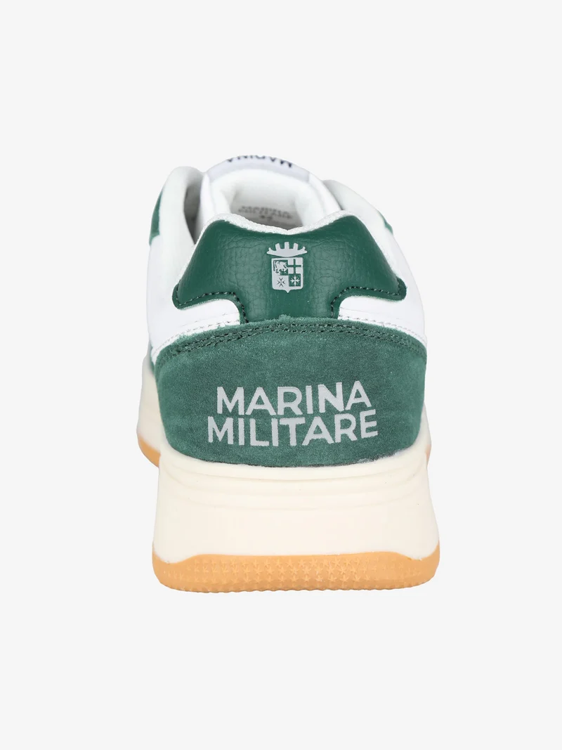 Sneakers basse in pelle da uomo - verde