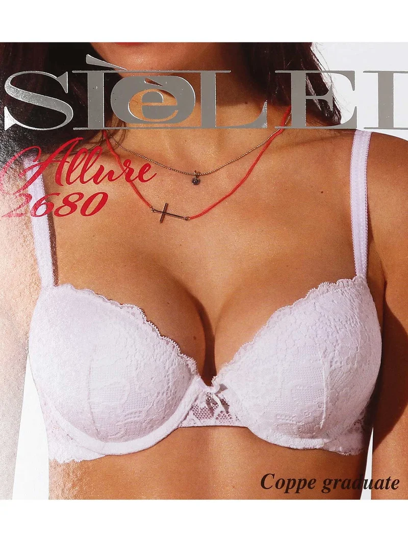 ALLURE 2680 Reggiseno push up con ferretto coppa B - bianco