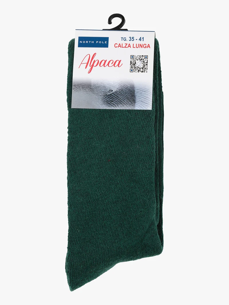 Calze lunghe donna misto lana - verde