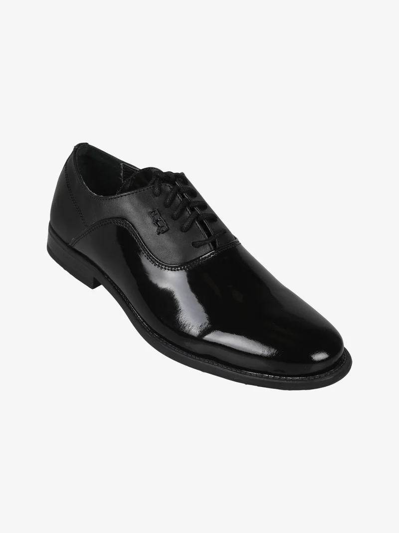 Scarpe classiche in pelle lucida da uomo - nero