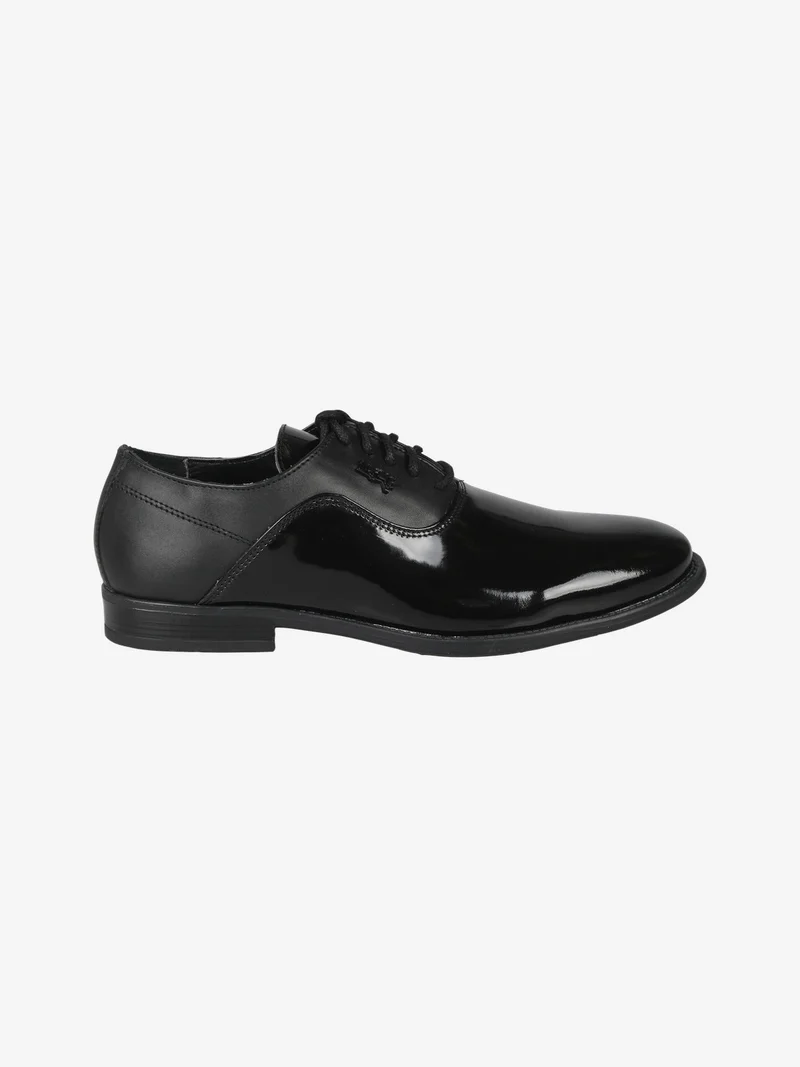 Scarpe classiche in pelle lucida da uomo - nero