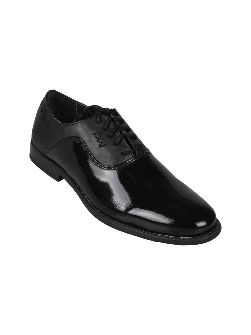 Scarpe classiche in pelle lucida da uomo - nero
