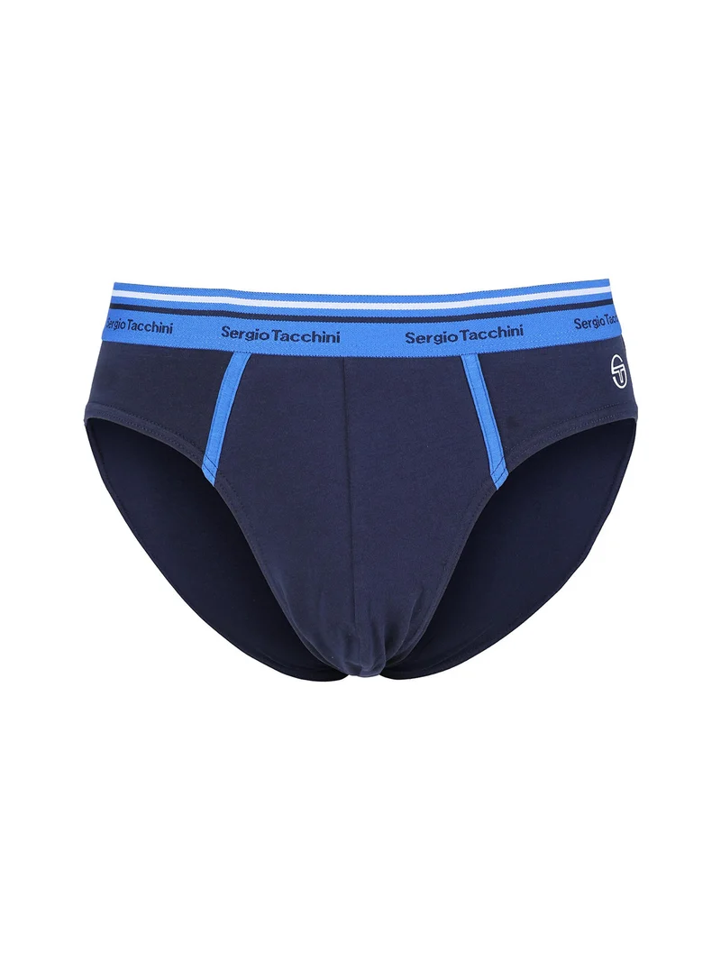 Slip da uomo in cotone tinta unita - blu