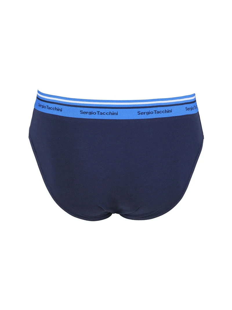 Slip da uomo in cotone tinta unita - blu