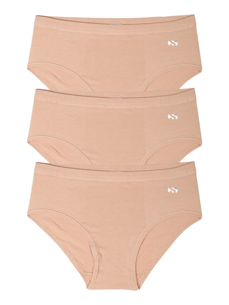Confezione da 3 slip comfort donna - nudo
