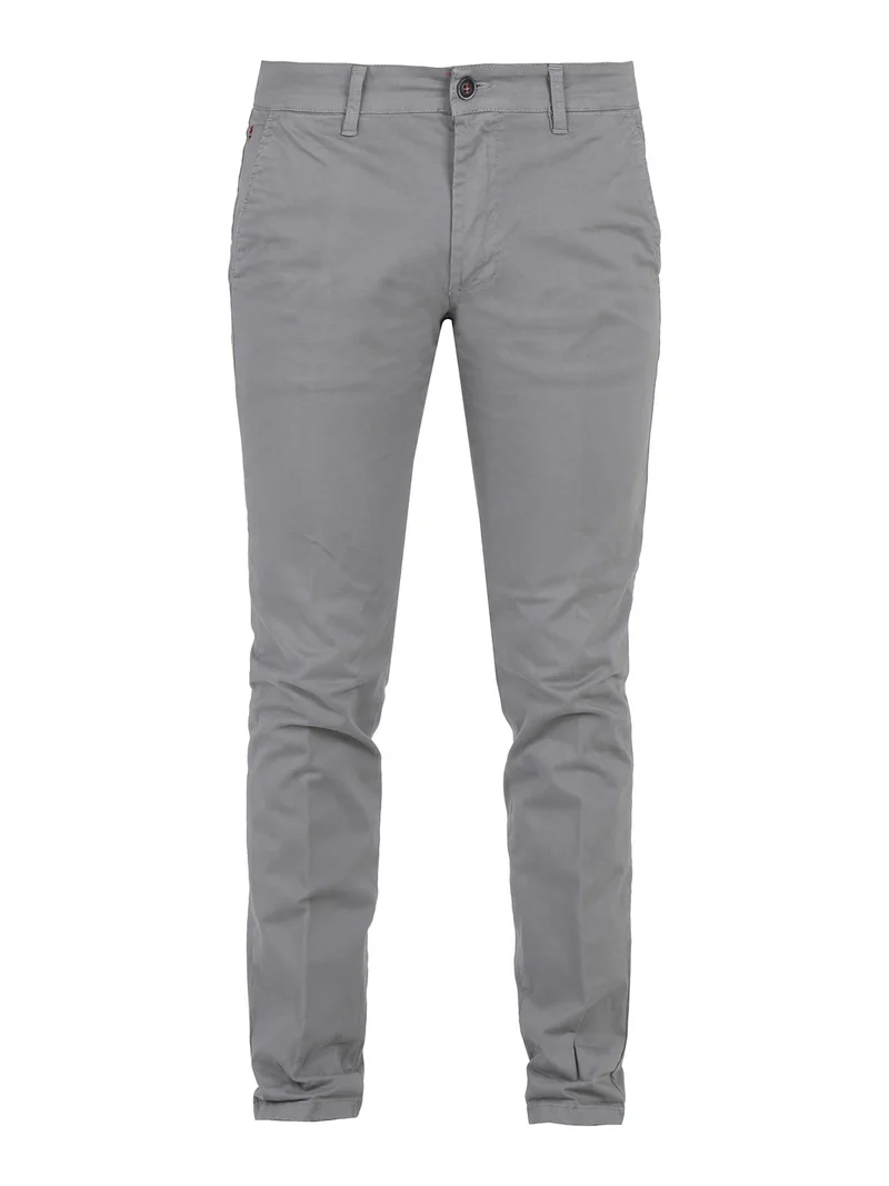 Pantaloni da uomo in cotone slim fit - grigio