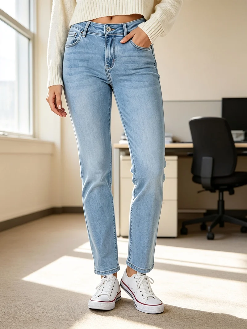Jeans donna a gamba dritta - jeans