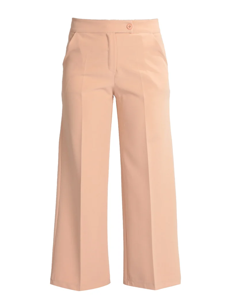 Pantaloni cropped da donna - rosa