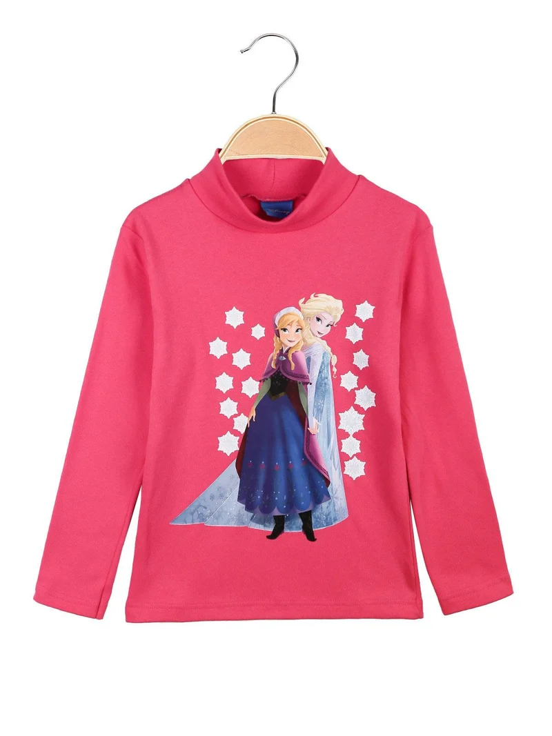 Maglia a lupetto da bambina - fucsia