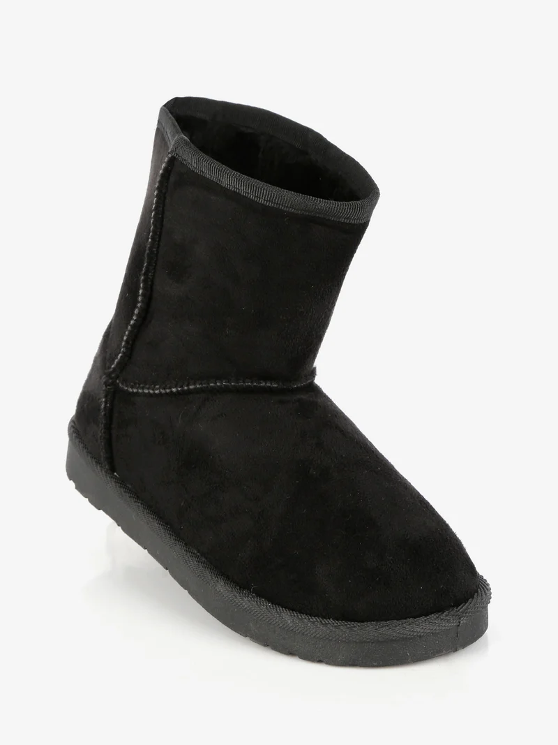 Stivaletto basso da bambina imbottito - nero