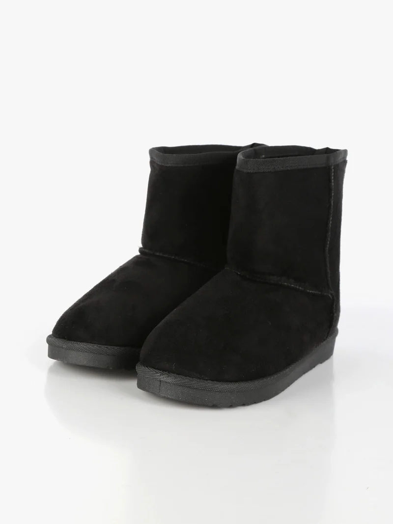 Stivaletto basso da bambina imbottito - nero