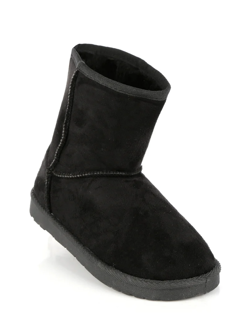 Stivaletto basso da bambina imbottito - nero