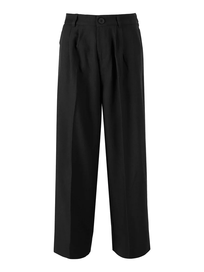 Pantaloni da donna classici a gamba larga - nero