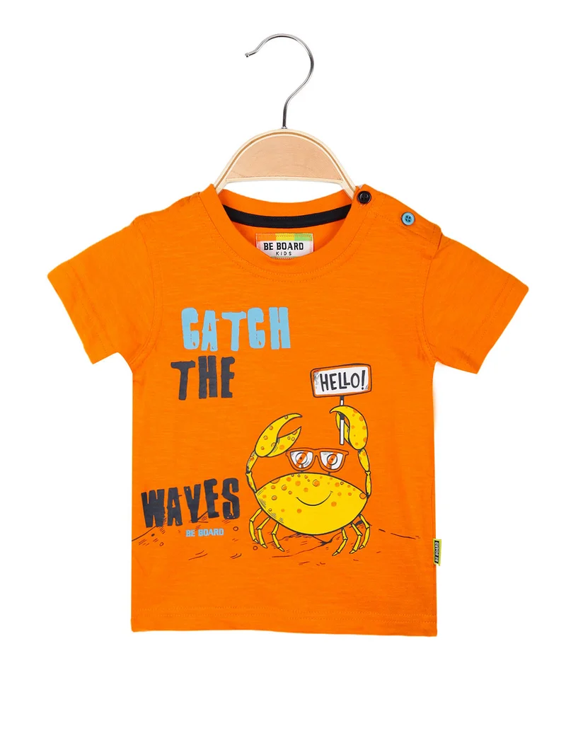 T-shirt manica corta neonato - arancione