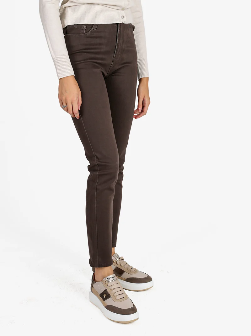 Pantaloni donna regular fit - moro