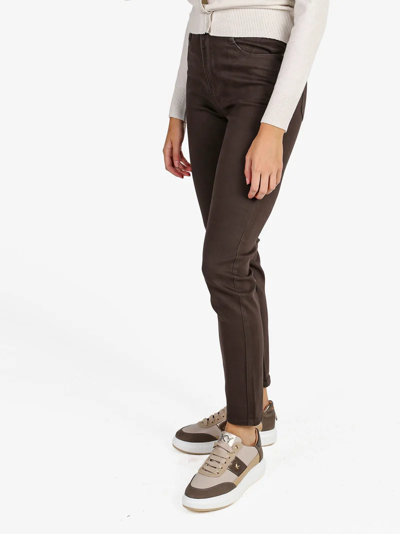 Pantaloni donna regular fit - moro