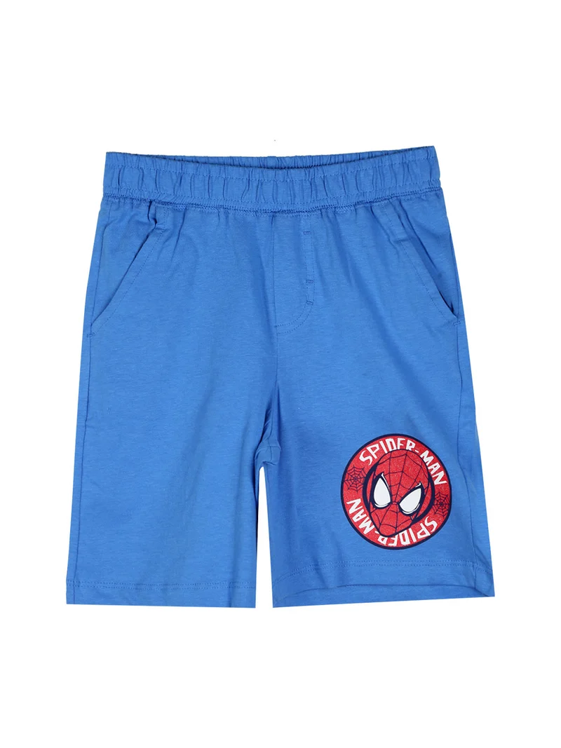 Completo corto da bambino in cotone con t-shirt e bermuda - bianco