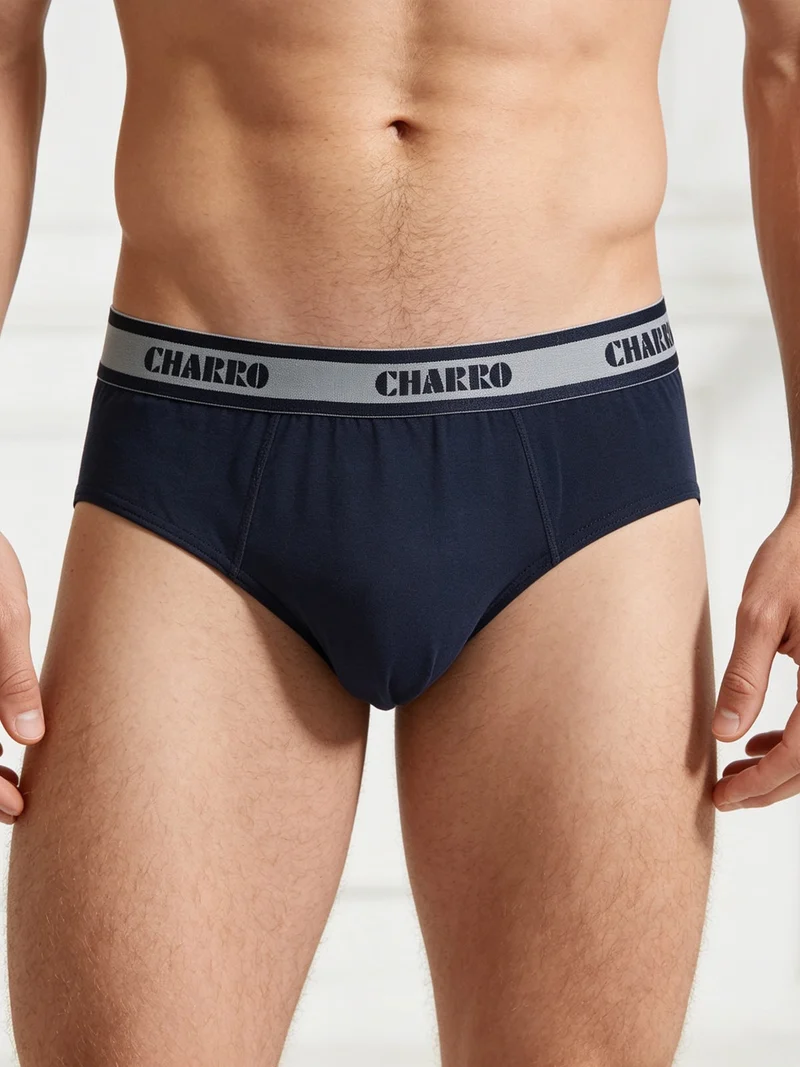 Slip da uomo in tinta unita - blu scuro
