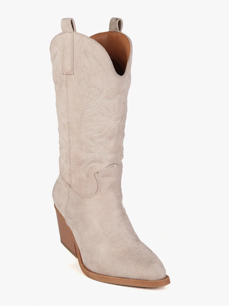 Stivali texani da donna - beige