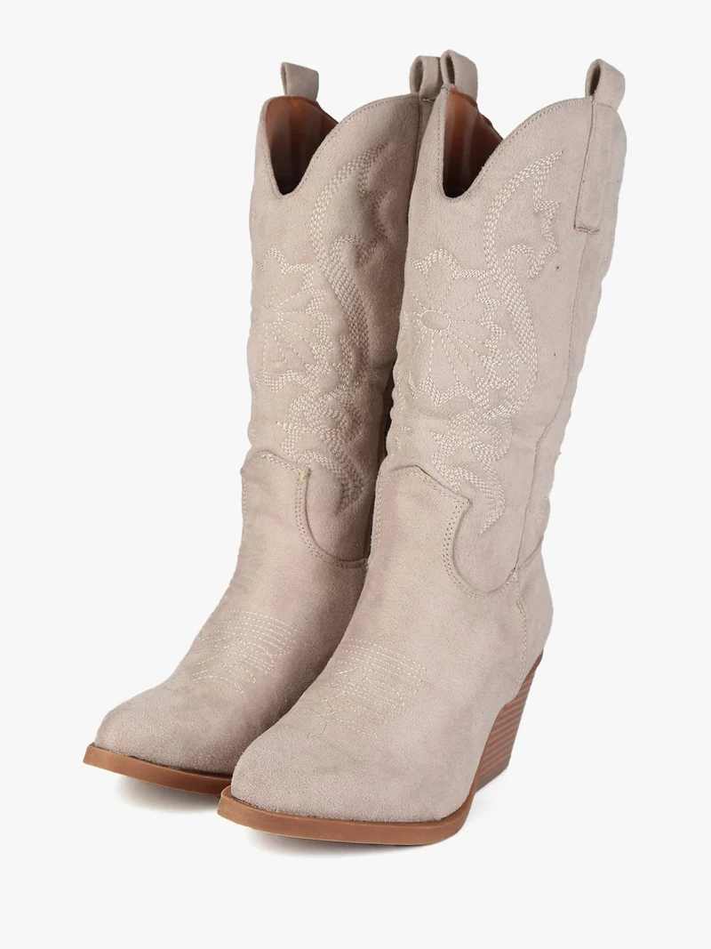 Stivali texani da donna - beige