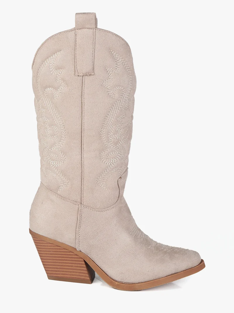 Stivali texani da donna - beige