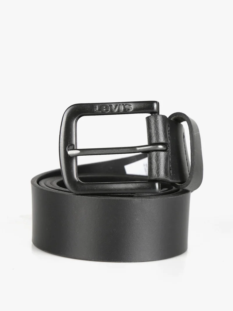 Cintura in pelle uomo - nero
