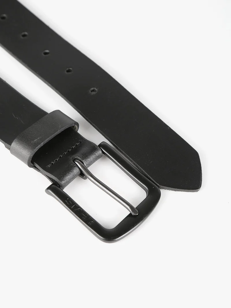 Cintura in pelle uomo - nero