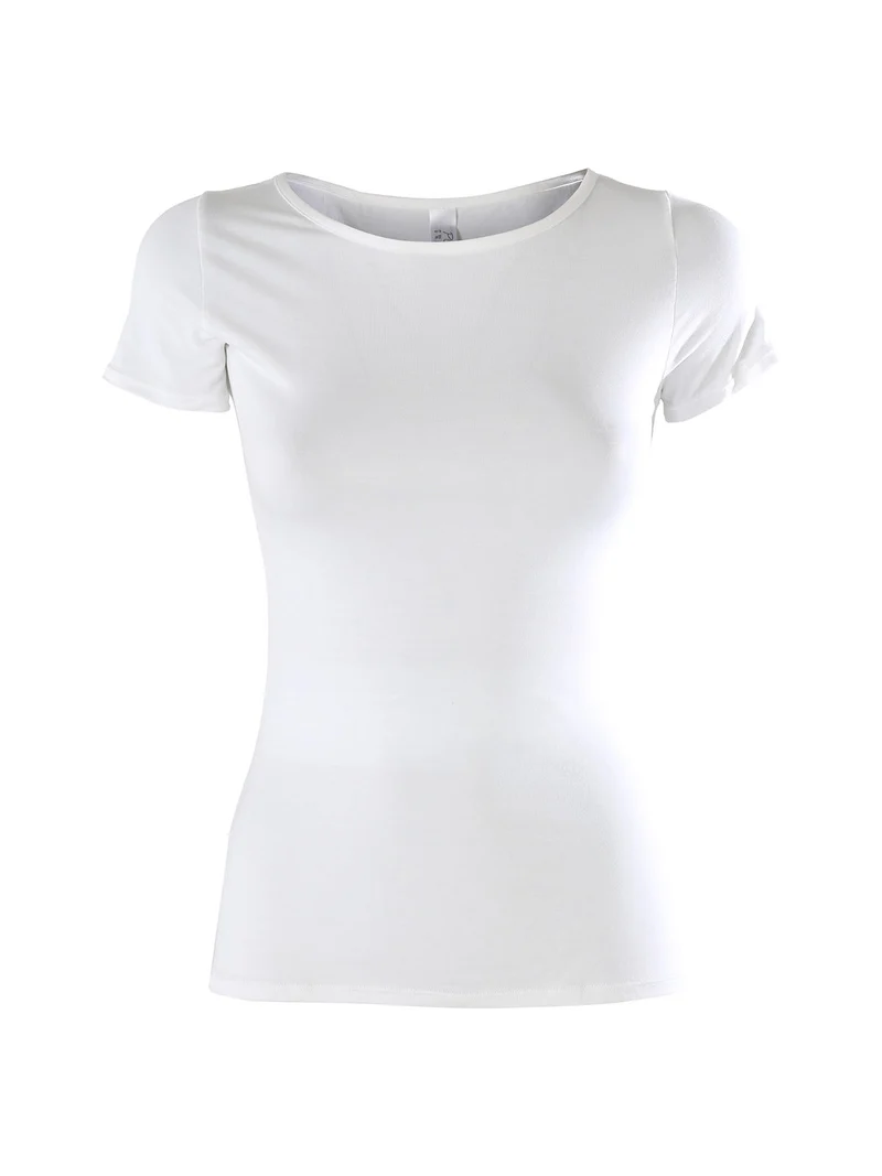 T-shirt intima da donna in bamboo - bianco